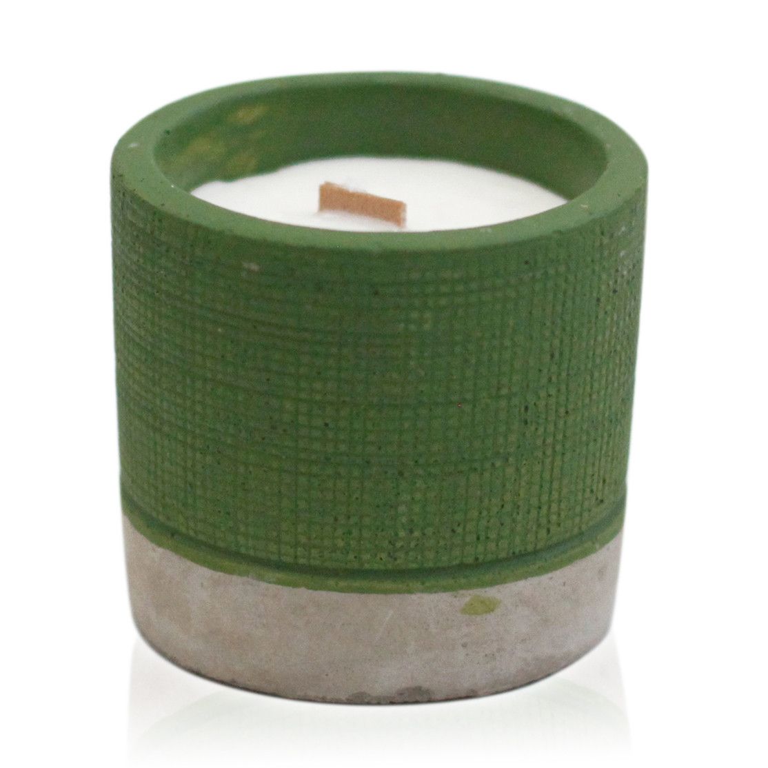 Anibe Lifestyle - Doftljus i betongkruka – Green – Sea Moss & Herbs