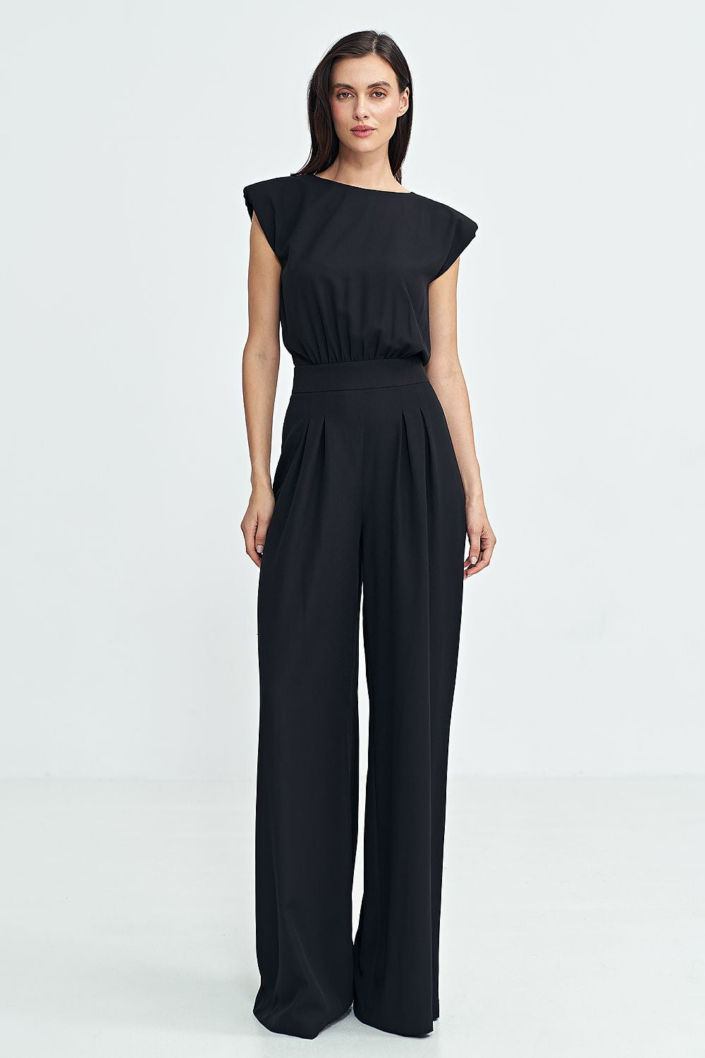 Anibe Lifestyle - Byxdress med palazzo-ben och axelvadd