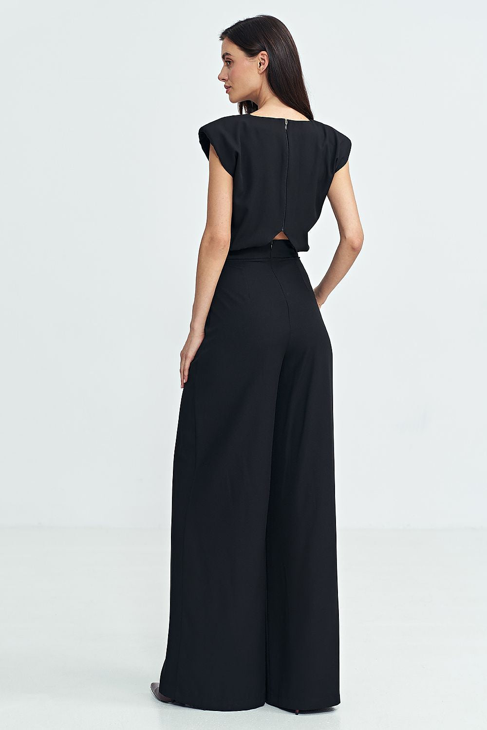 Anibe Lifestyle - Byxdress med palazzo-ben och axelvadd