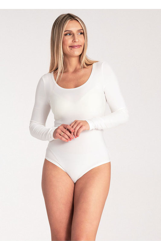 Anibe Lifestyle - Klassisk body med rund hals och lång ärm