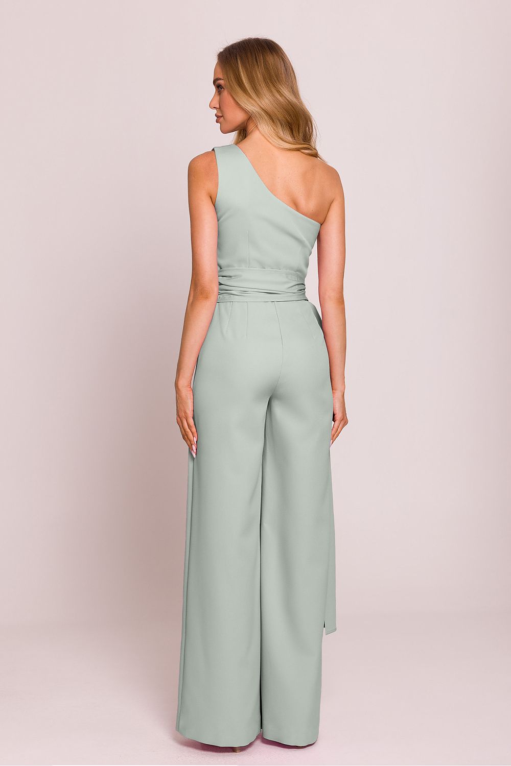 Anibe Lifestyle - Asymmetrisk byxdress med axeldetalj och sidoscarves