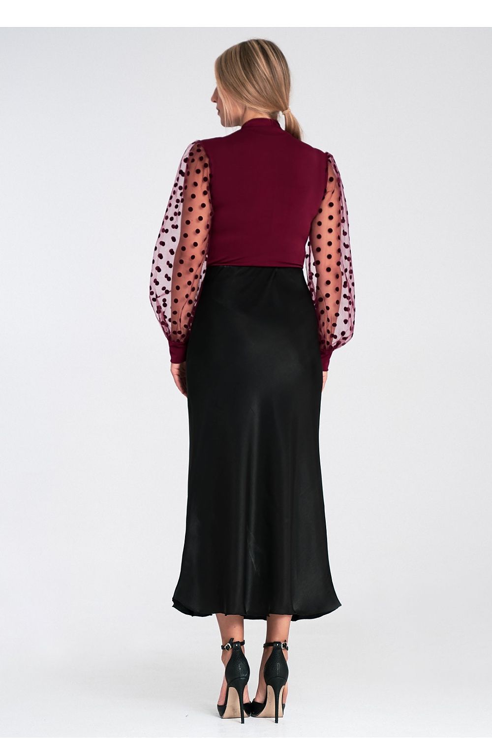 Anibe Lifestyle - Satinkjol med elastisk midja