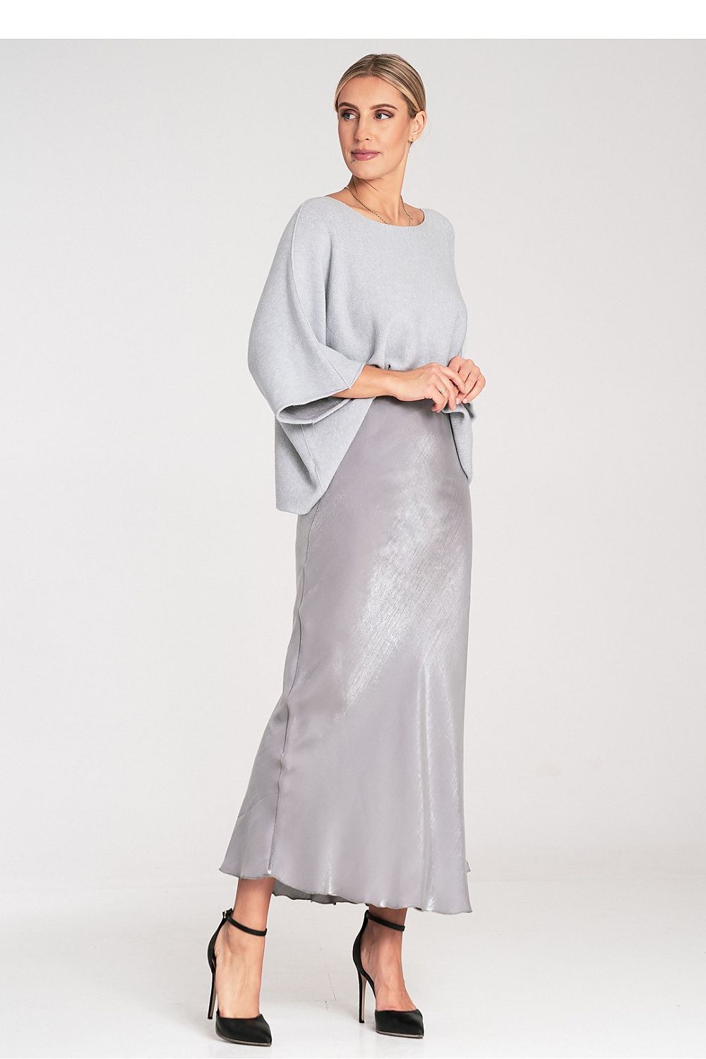 Anibe Lifestyle - Satinkjol med elastisk midja