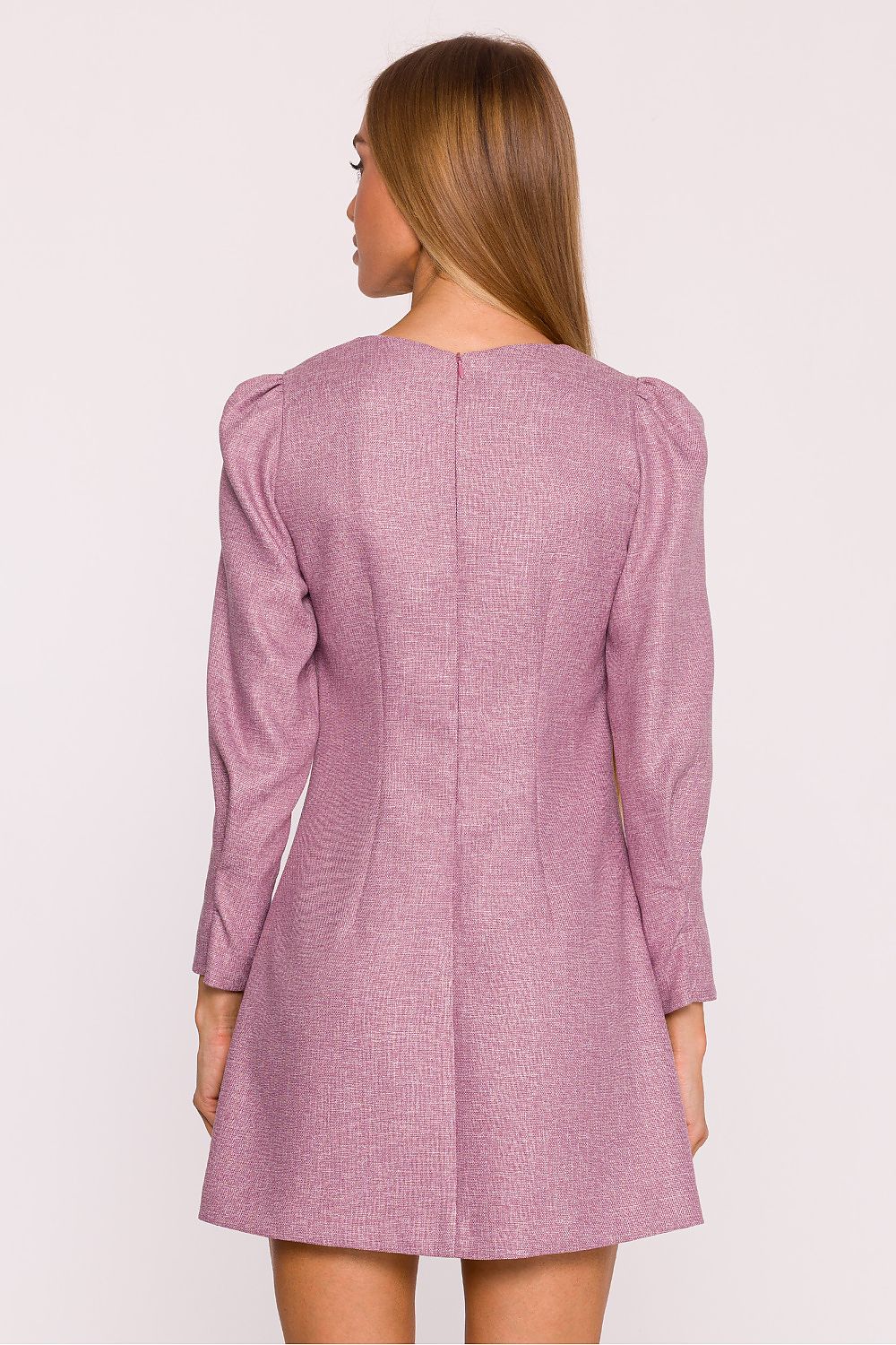 Anibe Lifestyle - Miniklänning i tweed med smyckesrosetter