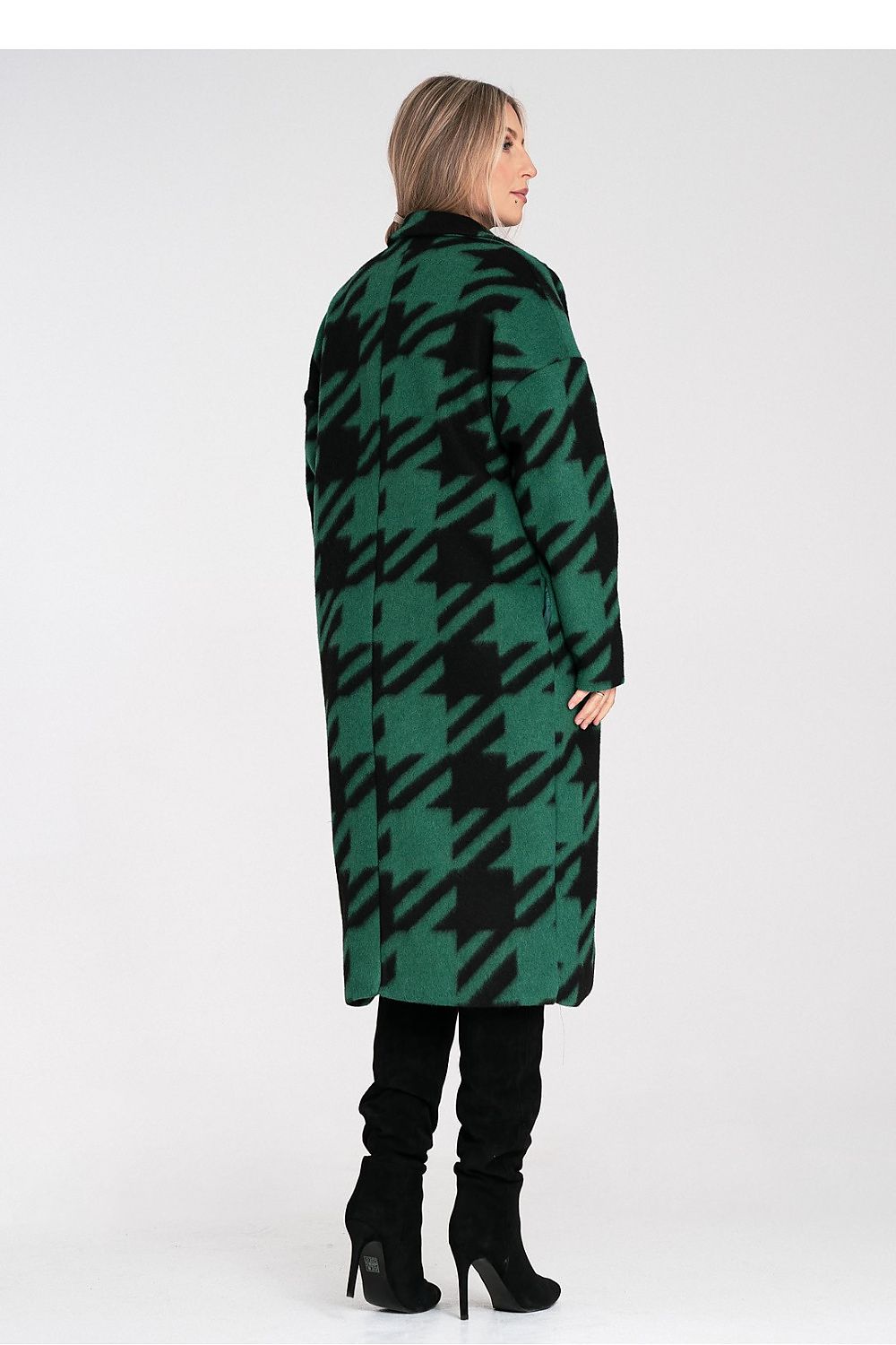 Anibe Lifestyle - Oversize kappa med pied-de-poule