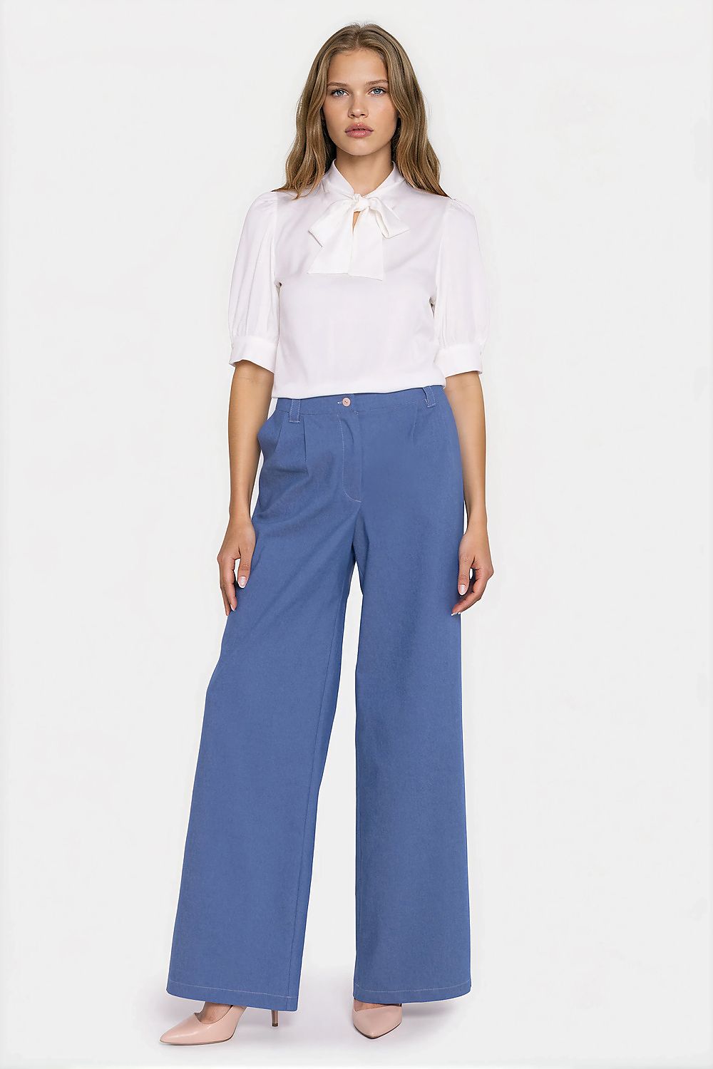 Anibe Lifestyle - Jeans med ledig passform och vida ben