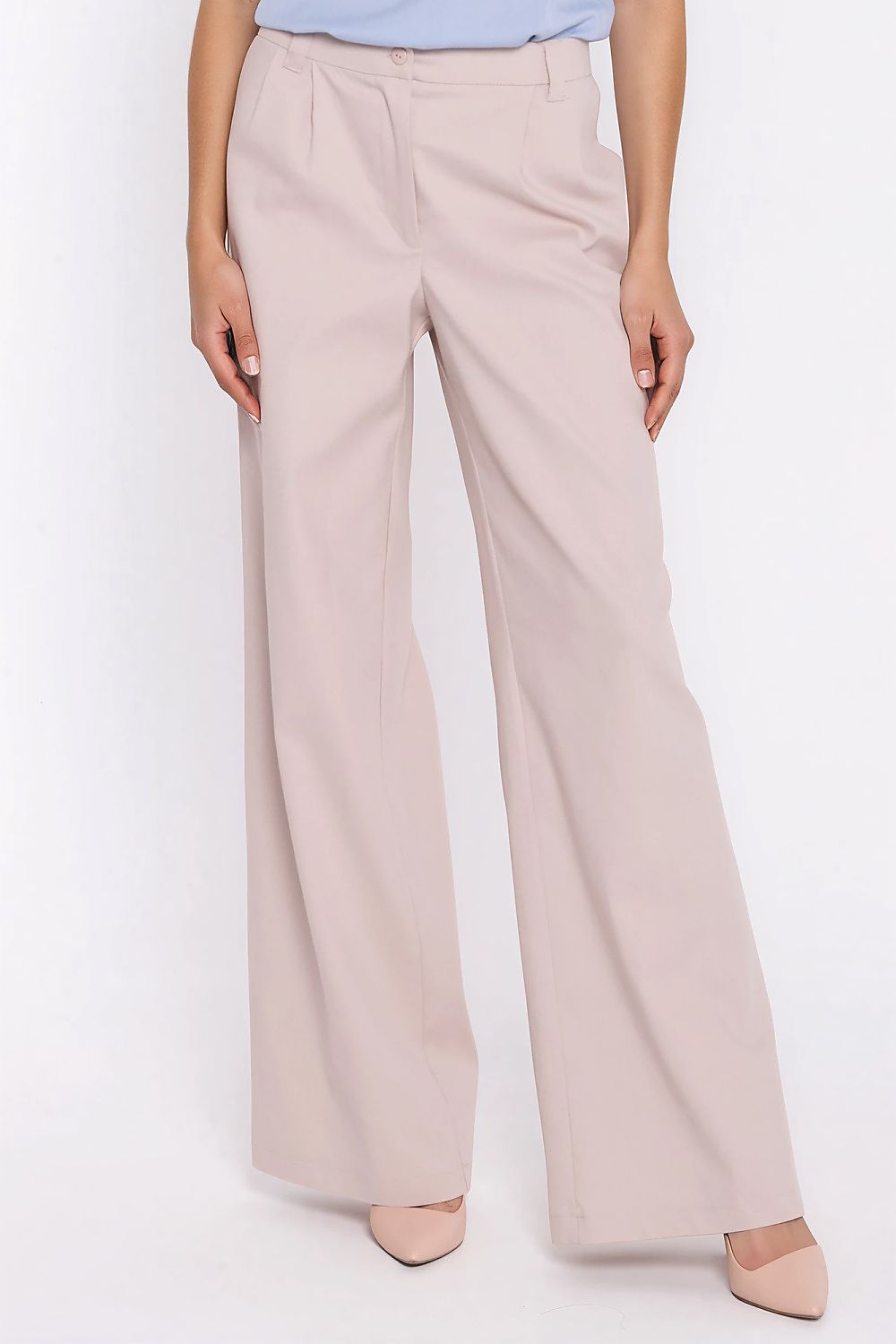 Anibe Lifestyle - Wide leg-jeans med ledig passform