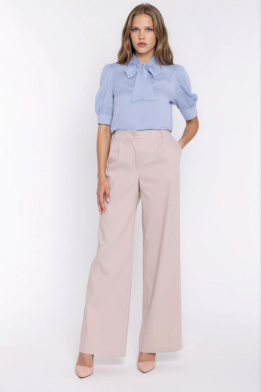 Anibe Lifestyle - Wide leg-jeans med ledig passform
