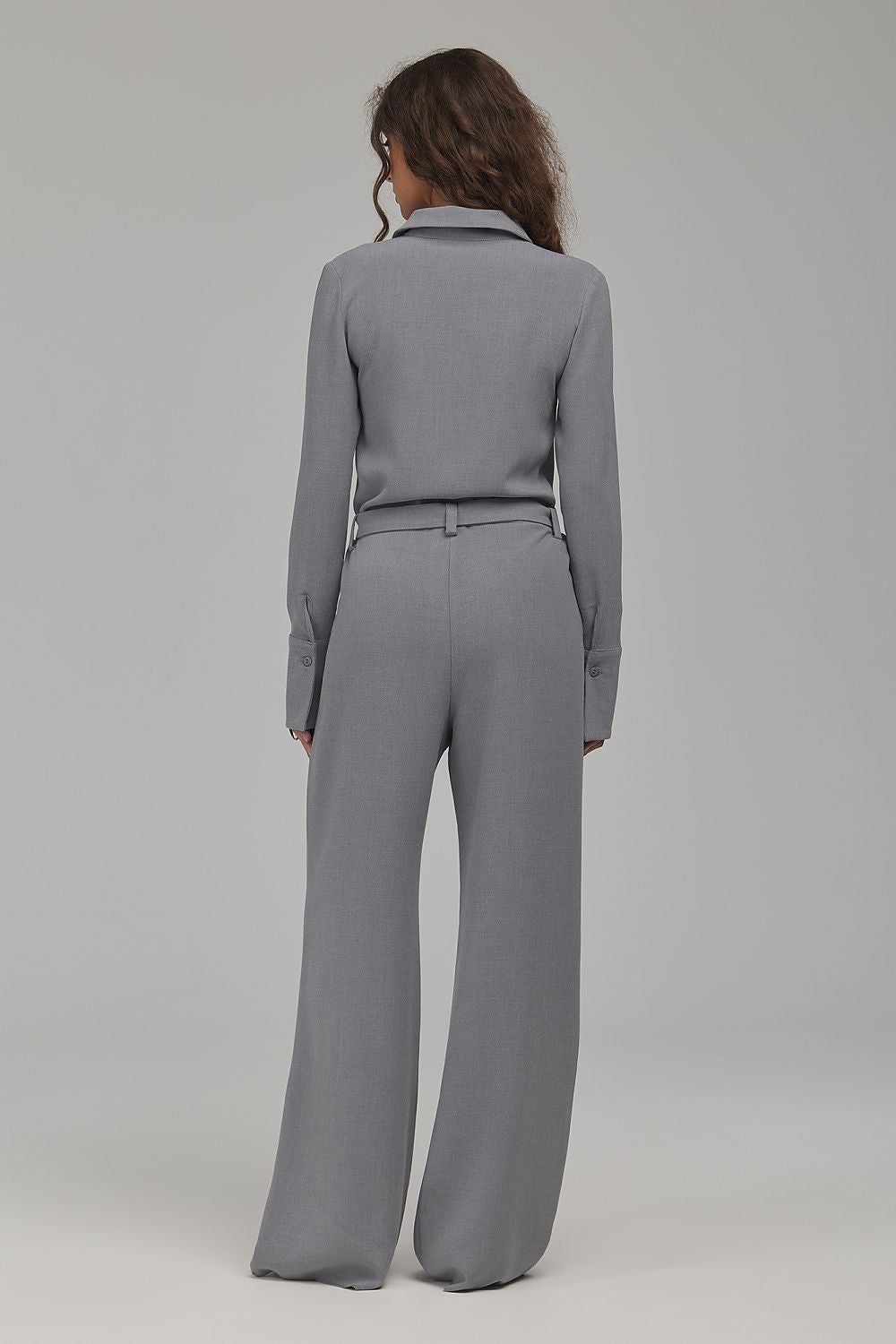Anibe Lifestyle - Jumpsuit med krage och skärp