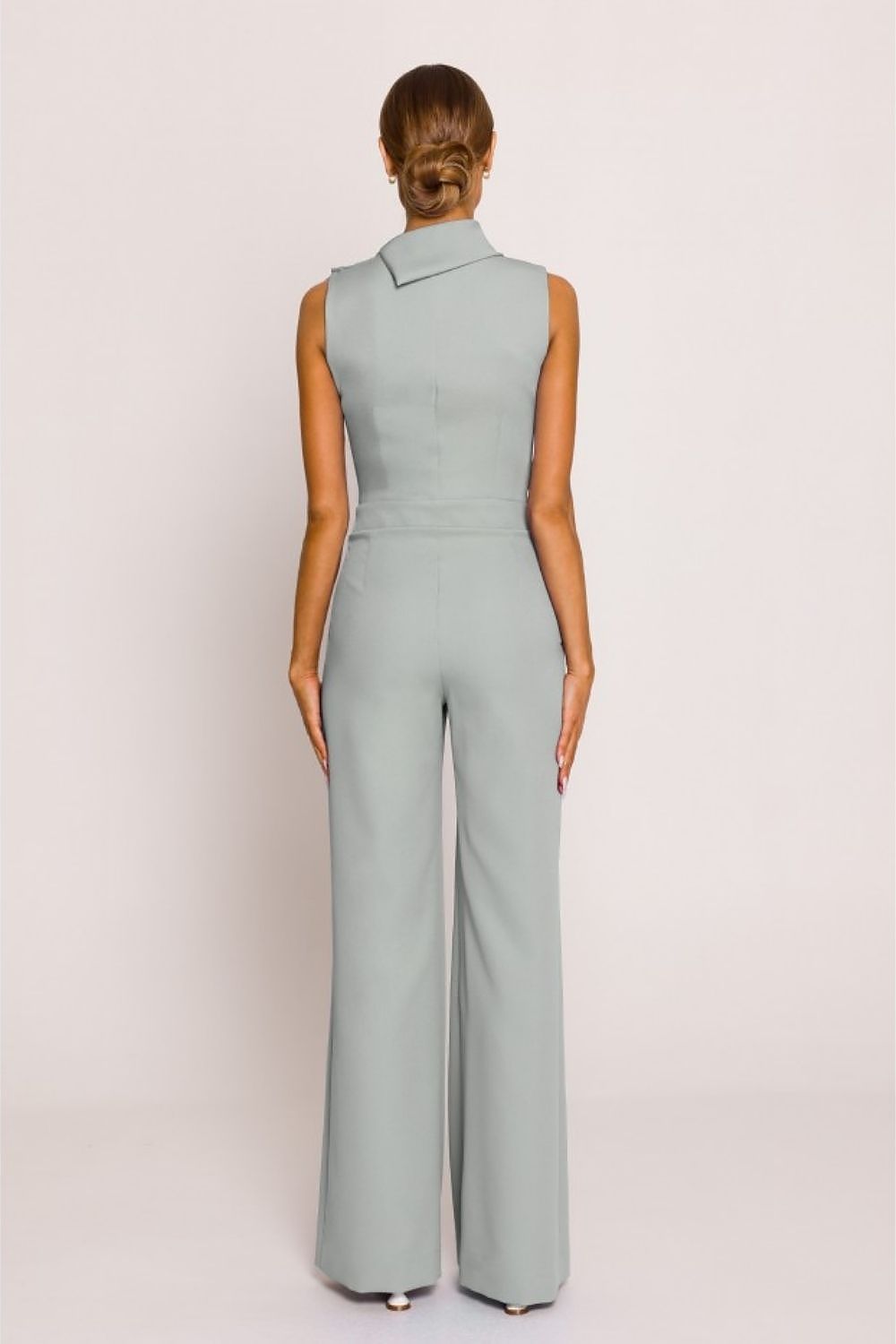  Anibe Lifestyle - Byxdress med vida ben och uppvikt krage