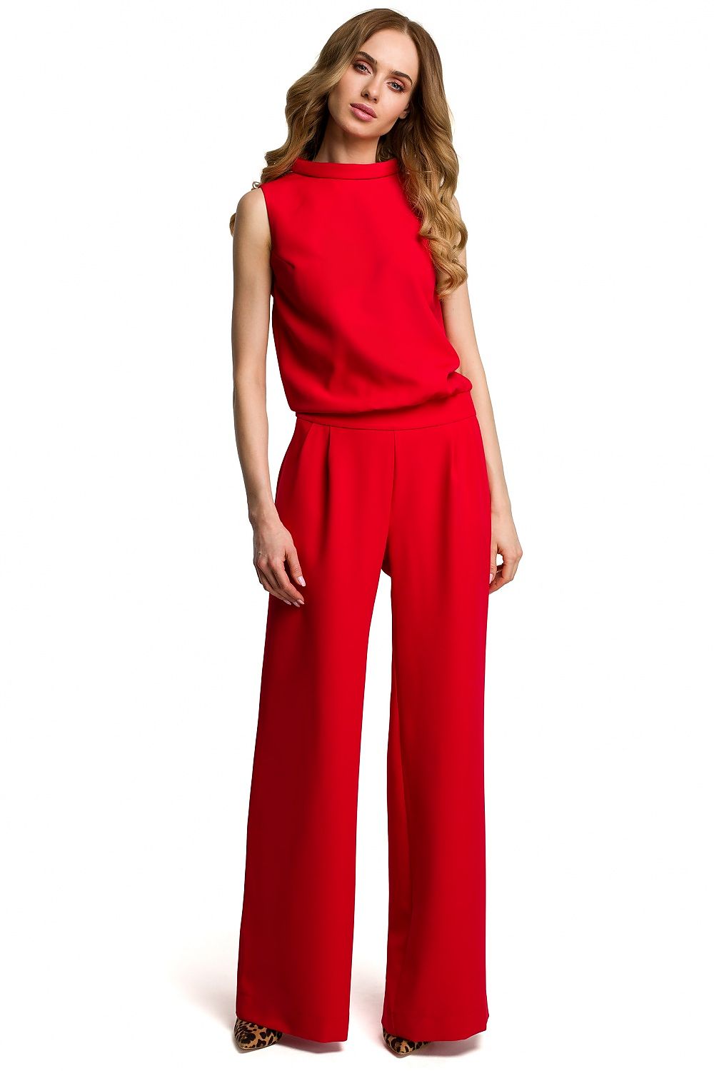 Anibe Lifestyle - Byxdress med slits bak och tryckknappar