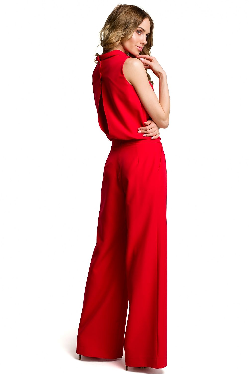 Anibe Lifestyle - Byxdress med slits bak och tryckknappar