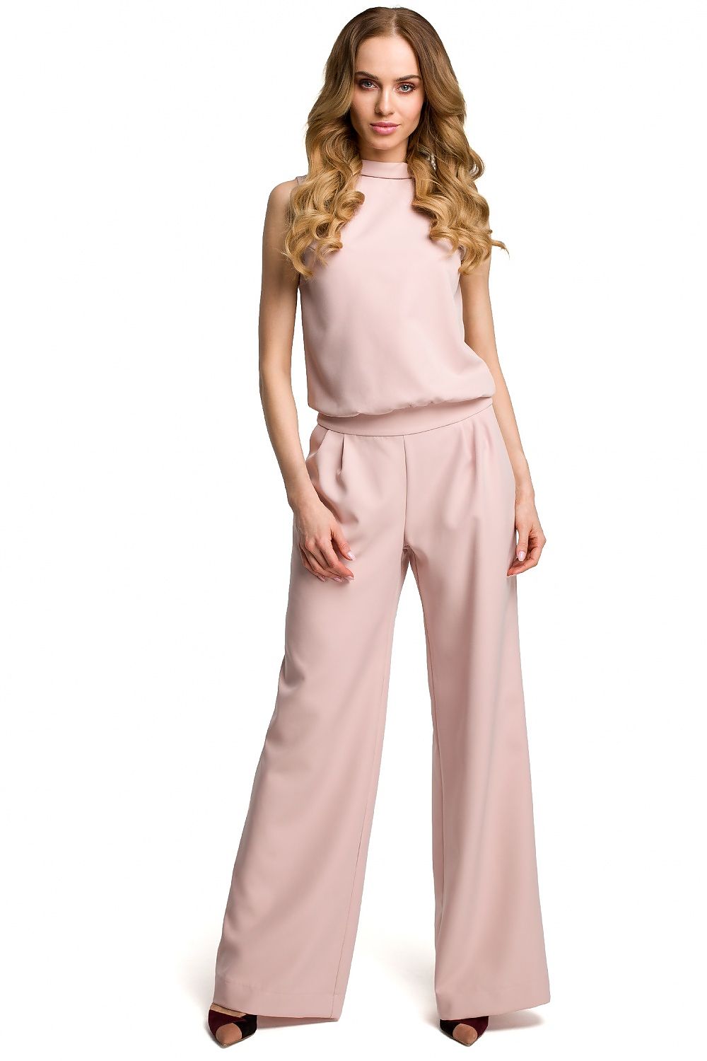 Anibe Lifestyle - Byxdress med slits bak och tryckknappar