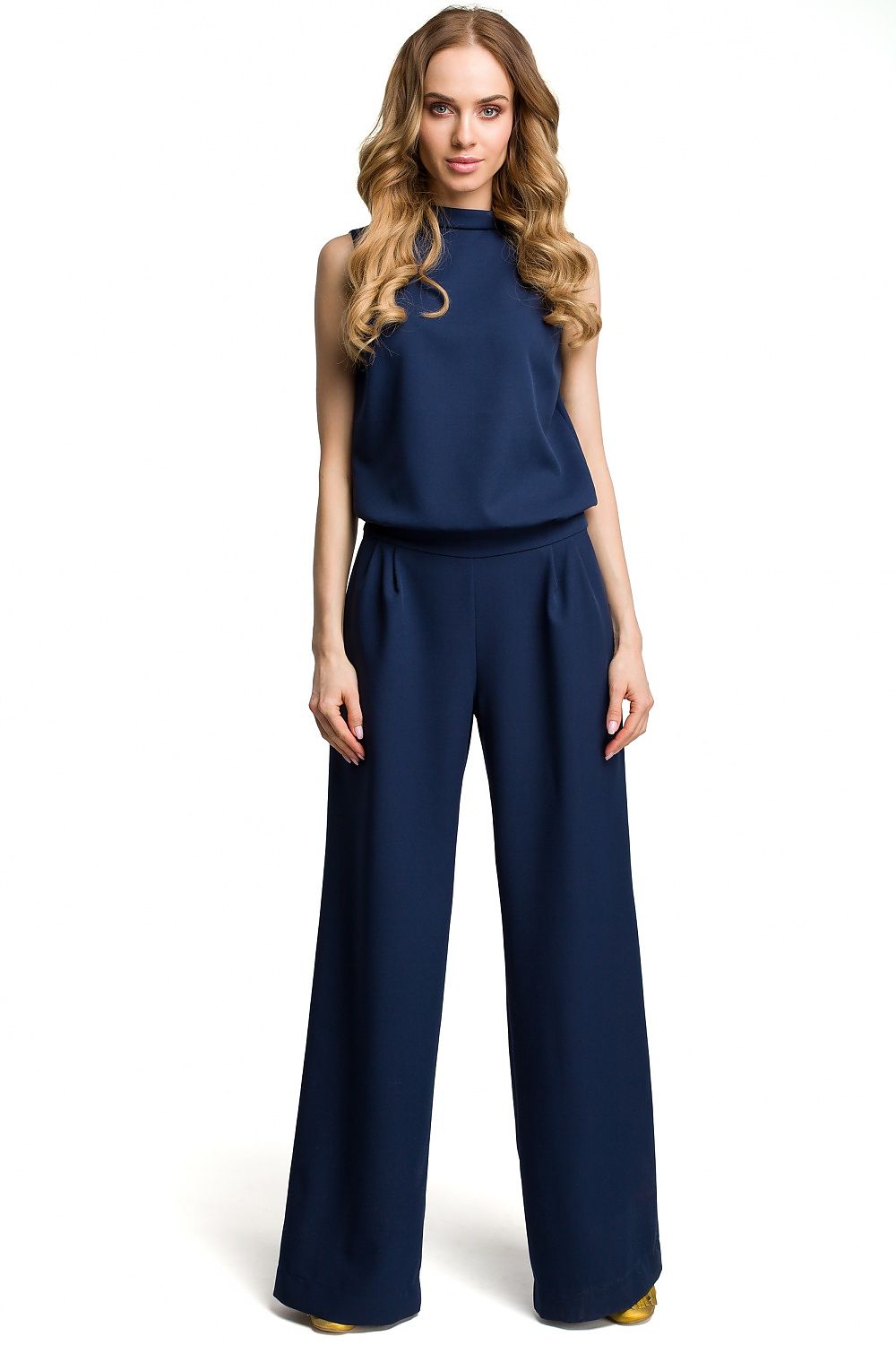 Anibe Lifestyle - Byxdress med slits bak och tryckknappar