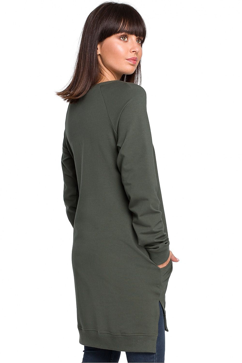 Anibe Lifestyle - Oversized sweatshirt med sidoslitsar