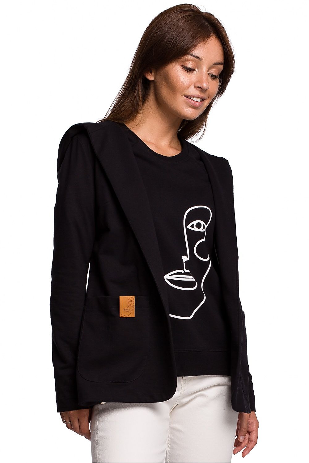Anibe Lifestyle - Jacka med huva och stora fickor