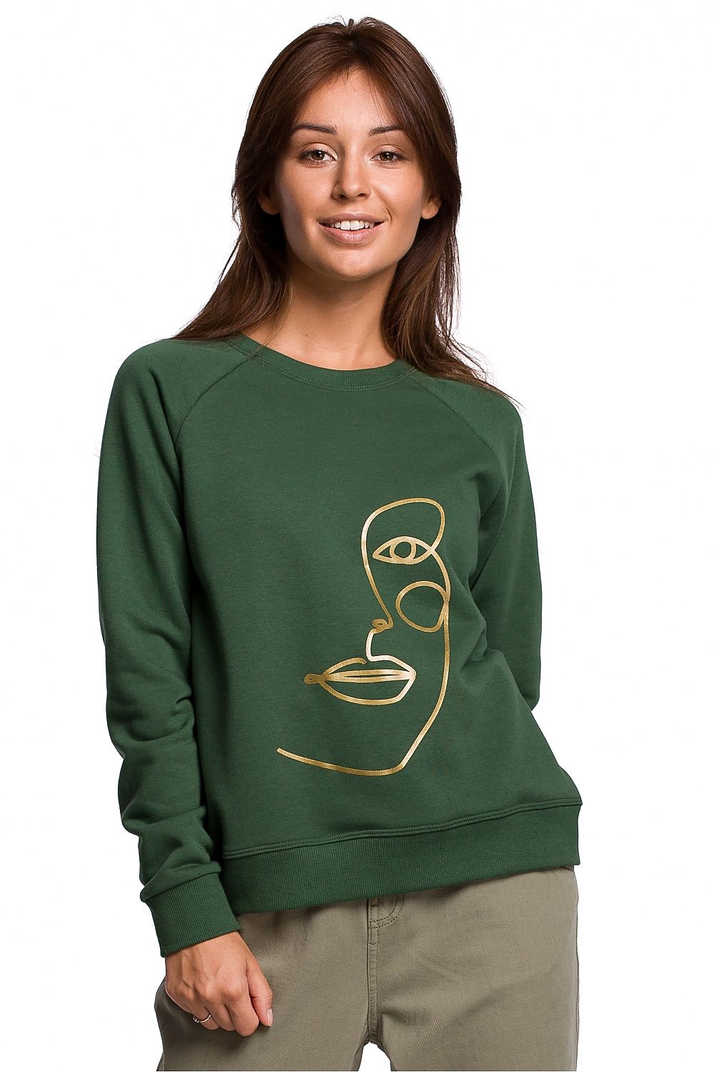 Anibe Lifestyle - Sweatshirt med tryck och mudd