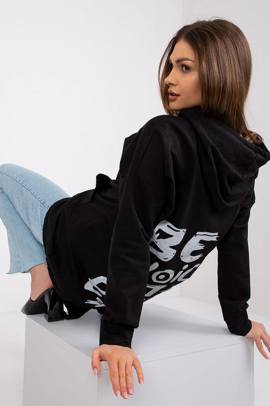 Anibe Lifestyle - Sweatshirt med huva och känguruficka