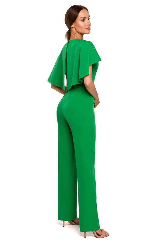 Anibe Lifestyle - Byxdress med cape och kedjedetalj