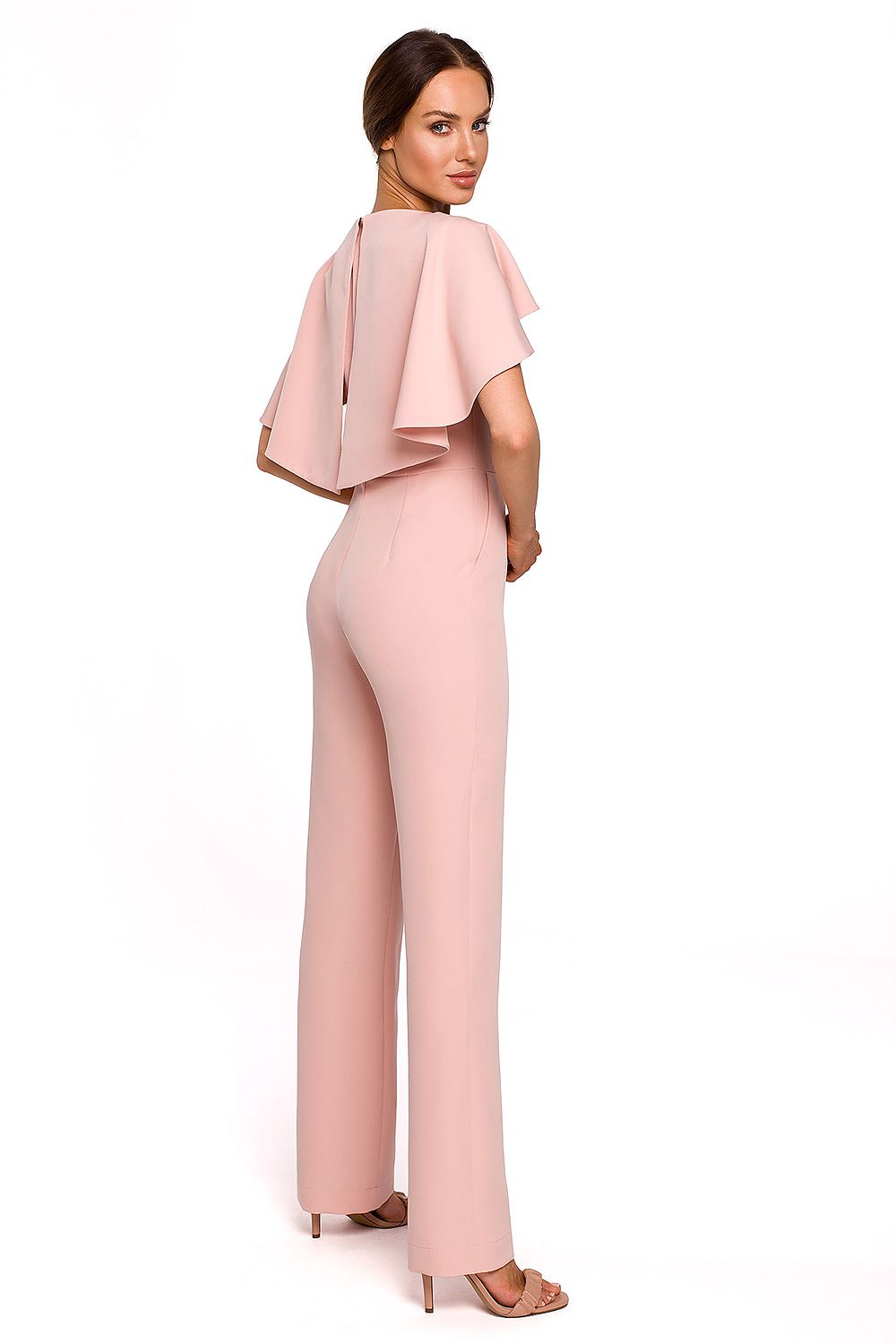 Anibe Lifestyle - Byxdress med cape och kedjedetalj