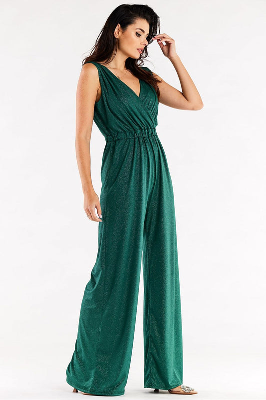 Anibe Lifestyle - Glittrande byxdress med vida ben