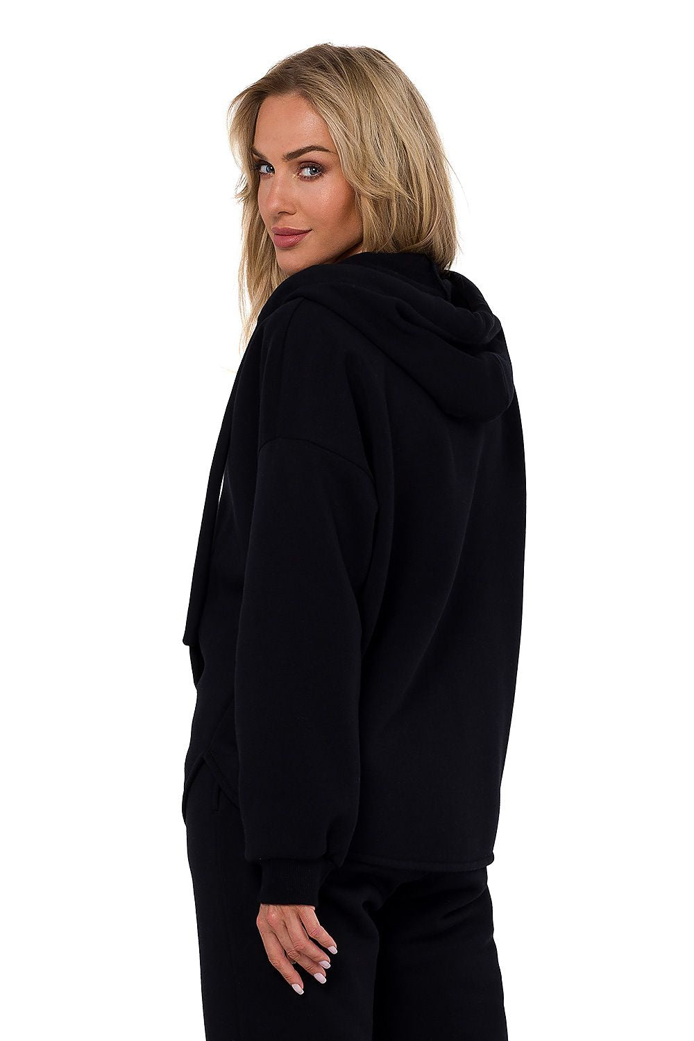 Anibe Lifestyle - Stickad sweatshirtjacka med dragkedja och känguruficka