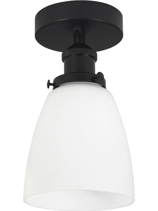 Anibe Lifestyle - Kappa Taklampa Svart Opal IP23 14cm