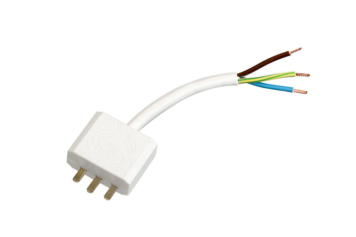 Anibe Lifestyle - Takkontakt DCL Vit 20cm kabel Jordad