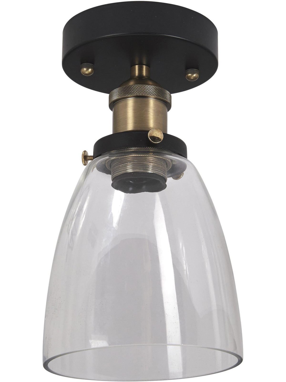 Anibe Lifestyle - Kappa Taklampa Svart/Mässing Klar IP23 14cm